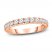 Diamond Wedding Band 1/5 ct tw Round-cut 14K Rose Gold