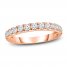 Diamond Wedding Band 1/5 ct tw Round-cut 14K Rose Gold