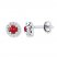 Lab-Created Ruby & Sapphire Earrings Sterling Silver