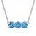 Blue Topaz Necklace Sterling Silver