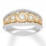 Diamond Anniversary Band 3/4 ct tw Round-cut 14K Two-Tone Gold