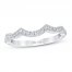 First Light Diamond Wedding Band 1/5 ct tw 14K White Gold