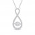 Diamond Infinity Necklace 1/3 ct tw Round-cut 10K White Gold 19"