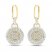 Diamond Earrings 3/8 ct tw Round-cut 10K Yellow Gold