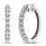 Diamond Hoop Earrings 1/4 ct tw 10K White Gold