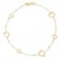 Heart Station Bracelet 14K Yellow Gold