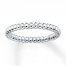 Beaded Stackable Ring Sterling Silver