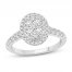 Diamond Engagement Ring 1 ct tw Round-cut 14K White Gold