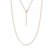 16" Adjustable Rope Chain 14K Yellow Gold Appx. 1.55mm