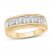 Men's Diamond Wedding Band 1-1/2 ct tw Round-cut 10K Yellow Gold