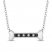 Disney Treasures 101 Dalmatians Black and White Diamond Necklace 1/10 ct tw Sterling Silver