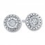 Diamond Earrings 1/20 ct tw Round-cut Sterling Silver