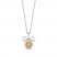 Disney Treasures Mickey Mouse Citrine & Diamond Necklace Sterling Silver 17"