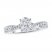 Lab-Created Diamonds by KAY Engagement Ring 1-1/4 ct tw Oval/Round 14K White Gold