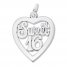 Sweet 16 Charm Sterling Silver