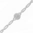 Diamond Bracelet 1/3 ct tw Round-cut Sterling Silver 7.25"