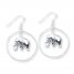 Elephant Earrings Sterling Silver