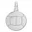 Volleyball Charm Sterling Silver