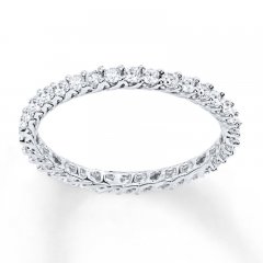 Diamond Eternity Ring 1/2 ct tw Round-cut 14K White Gold