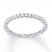 Diamond Eternity Ring 1/2 ct tw Round-cut 14K White Gold