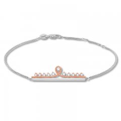 Emmy London Diamond Bracelet 1/4 ct tw Sterling Silver/10K Gold