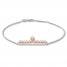 Emmy London Diamond Bracelet 1/4 ct tw Sterling Silver/10K Gold