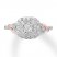 Diamond Engagement Ring 1/2 ct tw Princess/Round 10K Gold