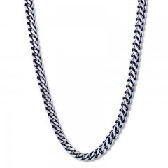 Men's Foxtail Chain Necklace Stainless Steel 24"