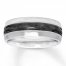 Men's Wedding Band Sterling Silver 8mm