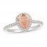 Le Vian Morganite Ring 1/3 ct tw Diamonds 14K Vanilla Gold