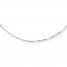 Box Chain Necklace 14K White Gold 20" Length