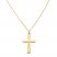 Children's Cross Necklace 14K Yellow Gold 15"