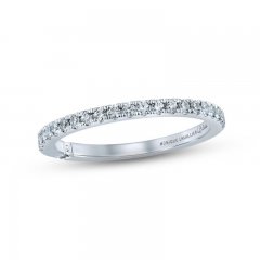 Monique Lhuillier Bliss Diamond Wedding Band 1/4 ct tw Round-cut 18K White Gold