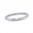 Monique Lhuillier Bliss Diamond Wedding Band 1/4 ct tw Round-cut 18K White Gold