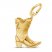 Cowboy Boot Charm 14K Yellow Gold