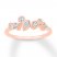 Diamond Geometric Ring 1/6 ct tw Round-cut 10K Rose Gold