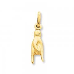 "Rock On" Charm 14K Yellow Gold