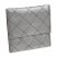 Quilted Jewelry Travel Case Silver-tone Leather