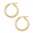 Hoop Earrings 14K Yellow Gold 20mm