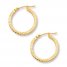 Hoop Earrings 14K Yellow Gold 20mm