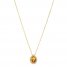 Le Vian Citrine & Diamond Necklace 1/8 ct tw 14K Honey Gold 18"