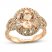 Le Vian Creme Brulee Morganite Ring 1-1/3 ct tw Diamonds 14K Strawberry Gold