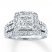 Diamond Engagement Ring 3 Carats tw 14K White Gold