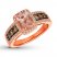 Le Vian Morganite Ring 5/8 ct tw Diamonds 14K Strawberry Gold