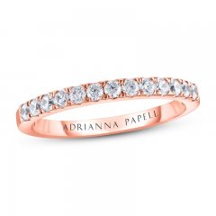 Adrianna Papell Diamond Wedding Band 3/8 ct tw 14K Rose Gold