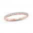 Monique Lhuillier Bliss Diamond Wedding Band 1/3 ct tw Round-cut 18K Rose Gold