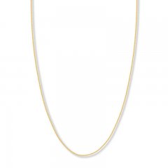 Adjustable 22" Wheat Chain 14K Yellow Gold Appx. 1.02mm