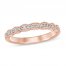 Diamond Wedding Band 1/8 ct tw 14K Rose Gold