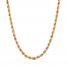 Men's Hollow Rope Chain 5mm 14K Yellow Gold 14K Yellow Gold 22"