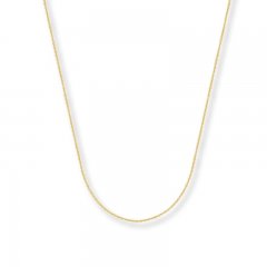 Cable Chain Necklace 14K Yellow Gold 24" Length